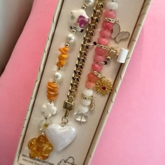 Eyecandy LA Beaded Bag Charm - Picture 5 of 5